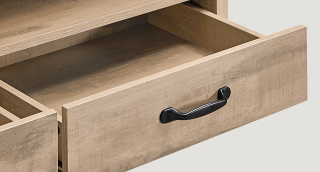 Table basse relevable - Plateau avec rangement