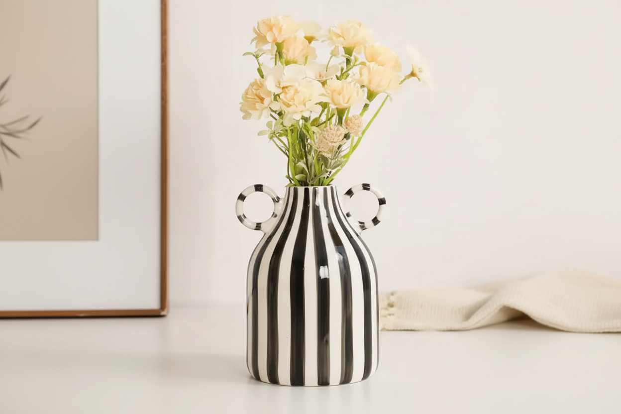 Vase en céramique peint à la main