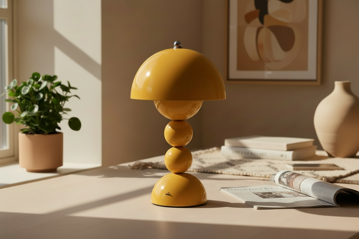 Lampe de table champignon - LED tactile rechargeable USB-C