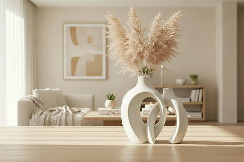 2 vases en céramique – Design nordique minimaliste