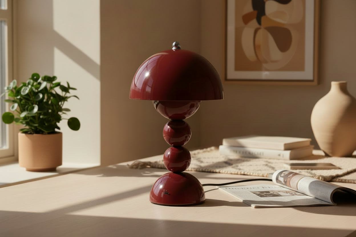 Lampe de table LED tactile design nordique rechargeable USB-C