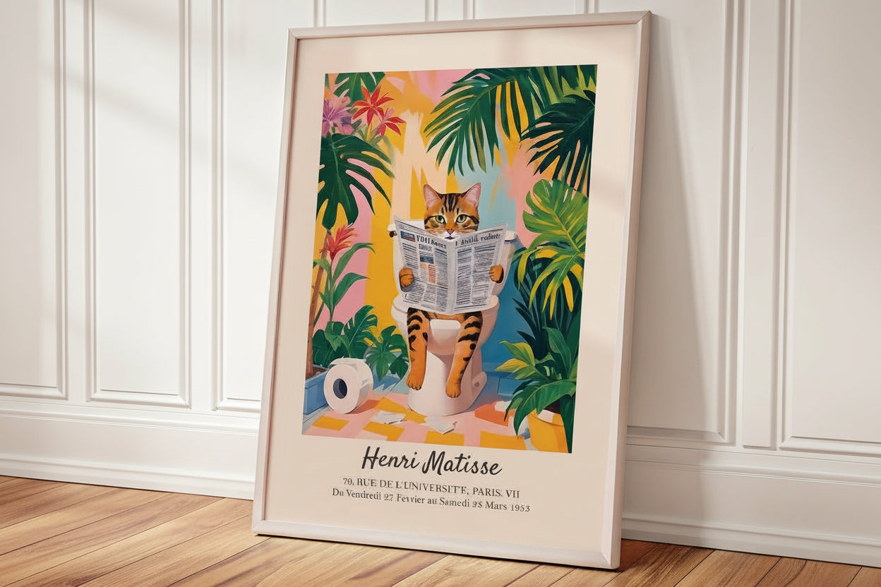 Affiche murale art moderne tropicaux rose